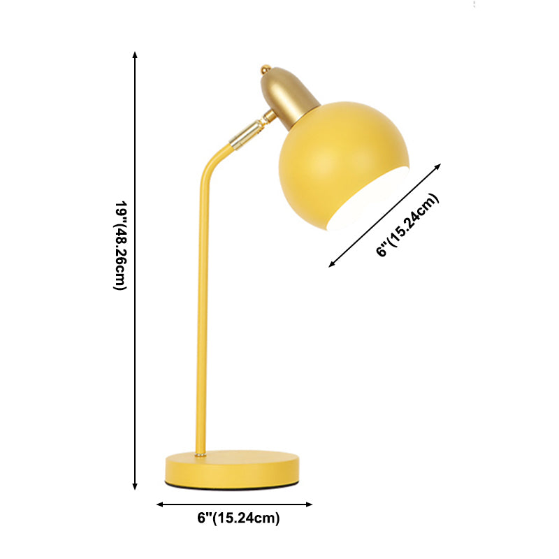 Lampade da comodino dal design in stile amaretto Luci da comodino a cupola a 1 luce con paralume in metallo
