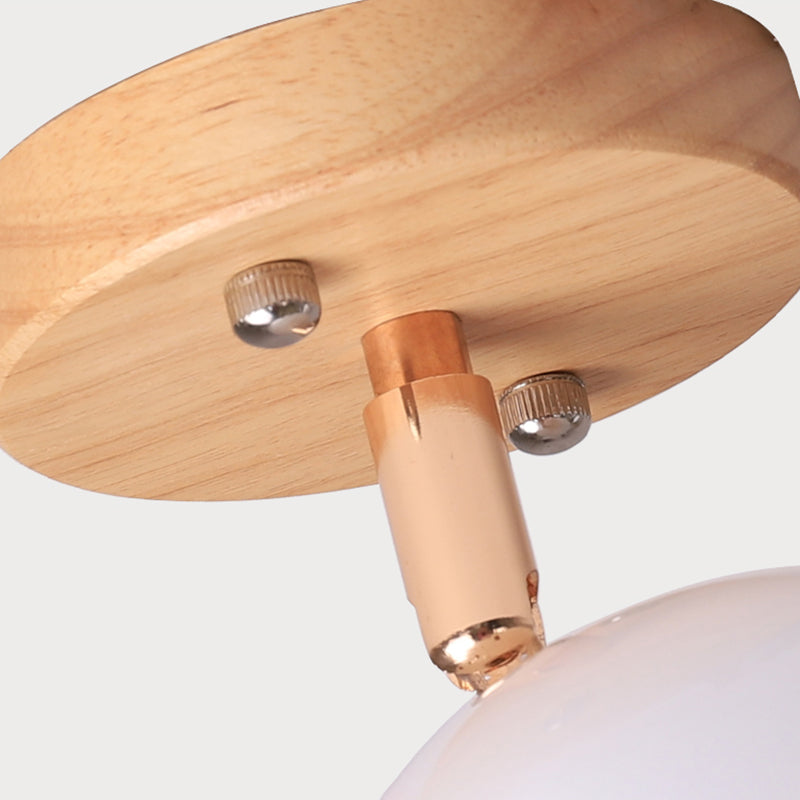 Black/gris nórdico/blanco/rosa/órbita verde Semi Flush Flush Ajustable 1 Luz de techo de metal claro lámpara de montaje