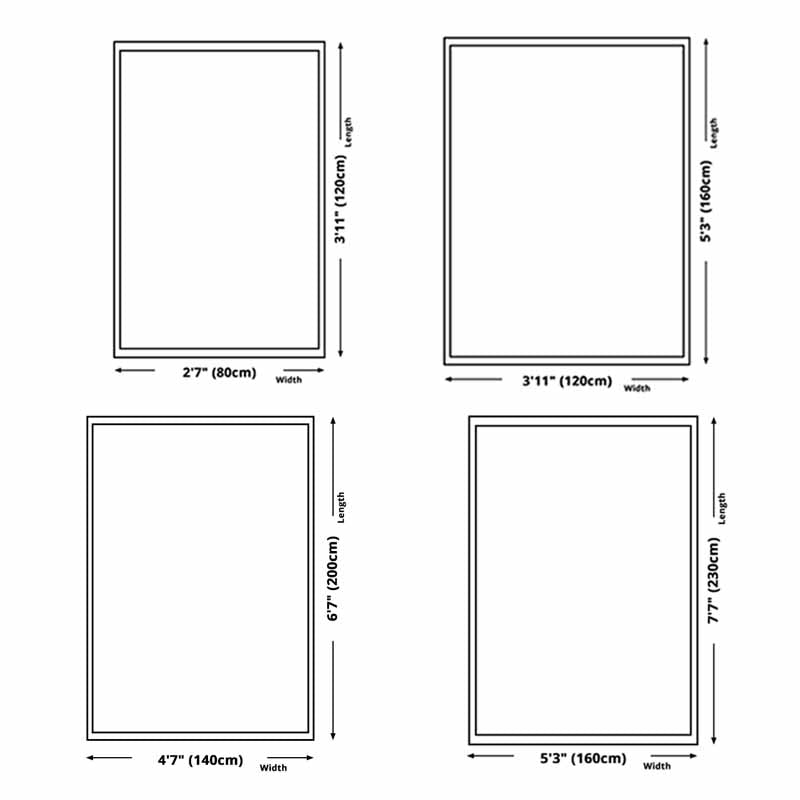 Grey Modern Carpet Feather Print Polyester Area Rug Anti-Slip Washable Rug for Living Room