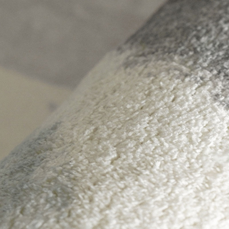 Round Watercolor Carpet Washable Indoor Rug Polyester Stain Resistant Rug for Living Room