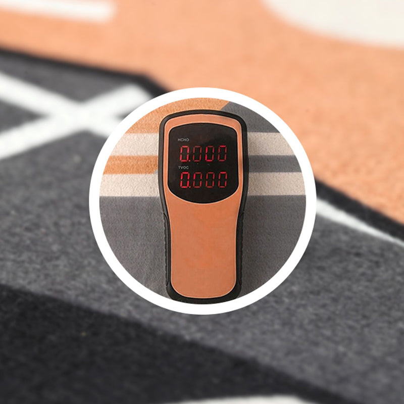 Blue Geometric Pattern Rug Modern Polyester Area Rug Non-Slip Backing Carpet for Living Room