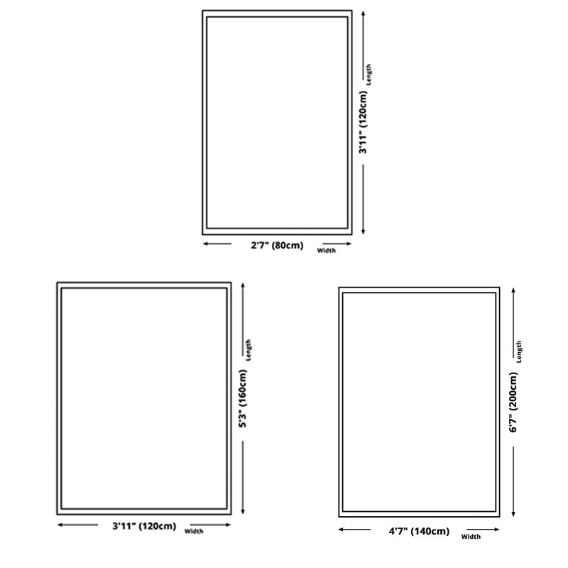 Beige Modern Carpet Polyester Color Block Carpet Non-Slip Backing Carpet for Living Room