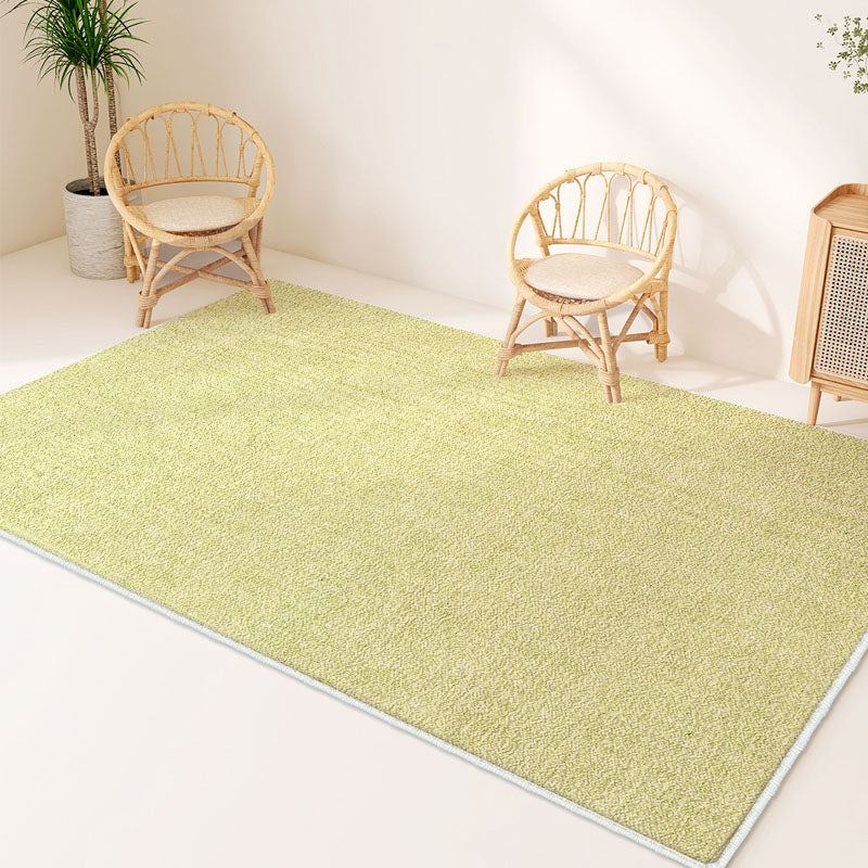 Modern Polyester Carpet Trendy Solid Color Area Rug Non-Slip Backing Rug for Living Room