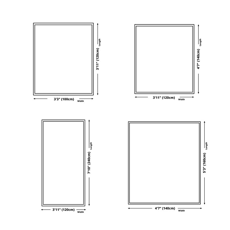 White Modern Carpet Polyester Color Block Carpet Washable Carpet for Living Room