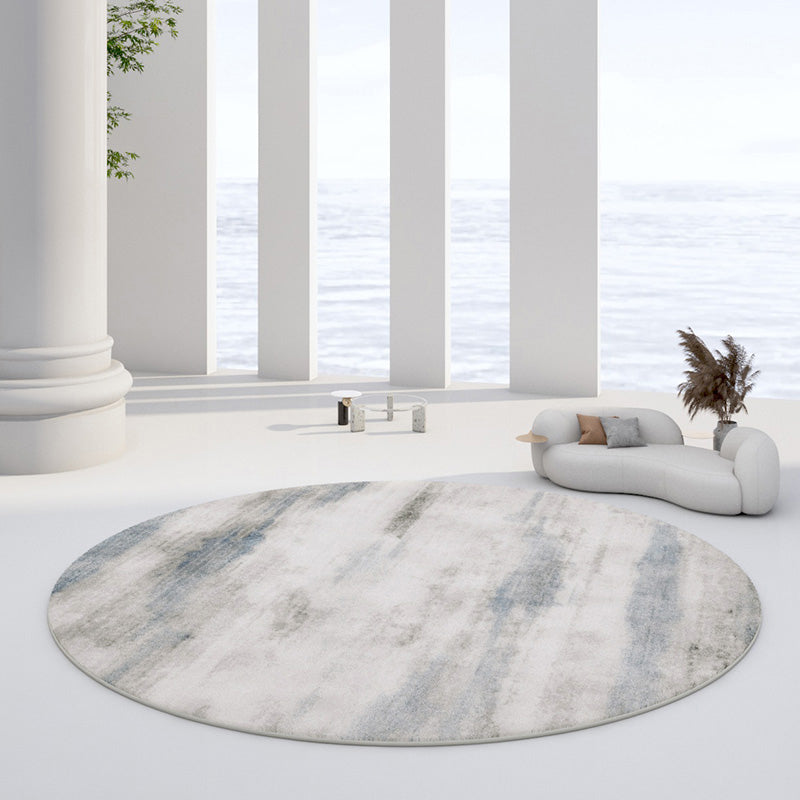 Variegated Area Rug Watercolor Carpet Polyester Anti-Slip Indoor Rug for Home Decoration