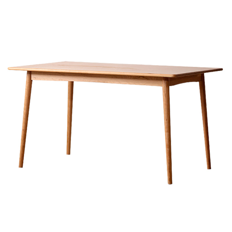 Contemporary Table Solid Wood Dining Table Rectangle for Dining Room Home