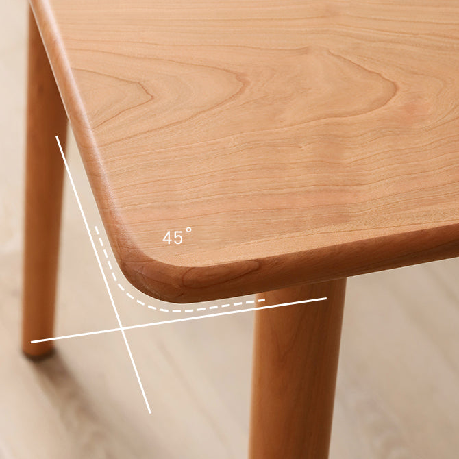 Contemporary Table Solid Wood Dining Table Rectangle for Dining Room Home