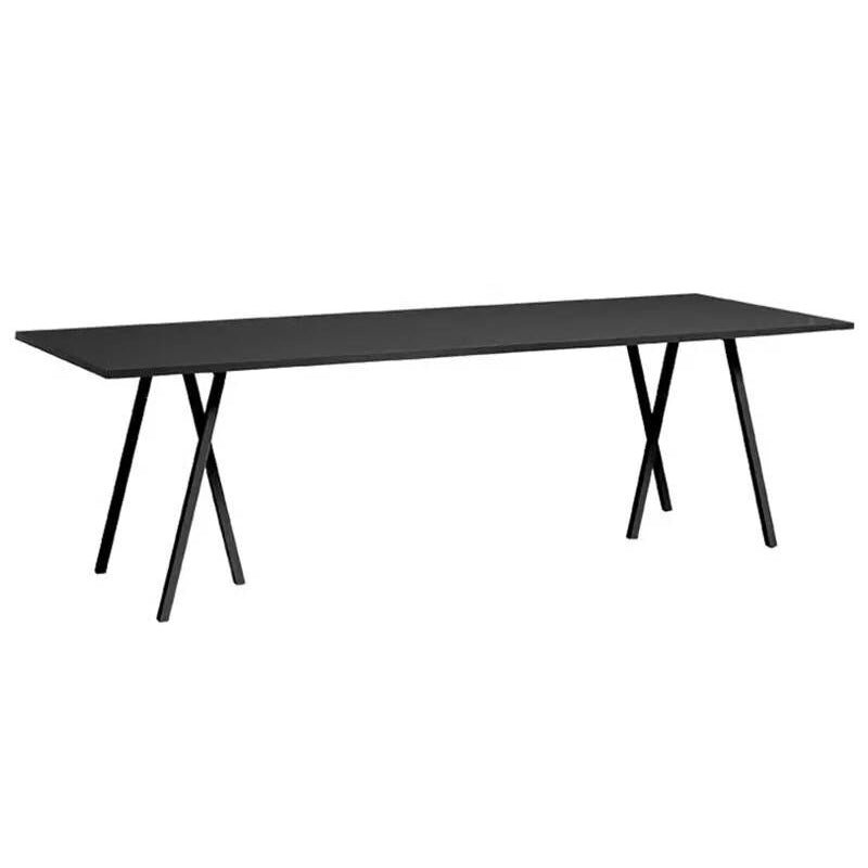 Simple Standard Sintered Stone Top Dining Table Rectangle Shape Dining Table with 6 Legs Base