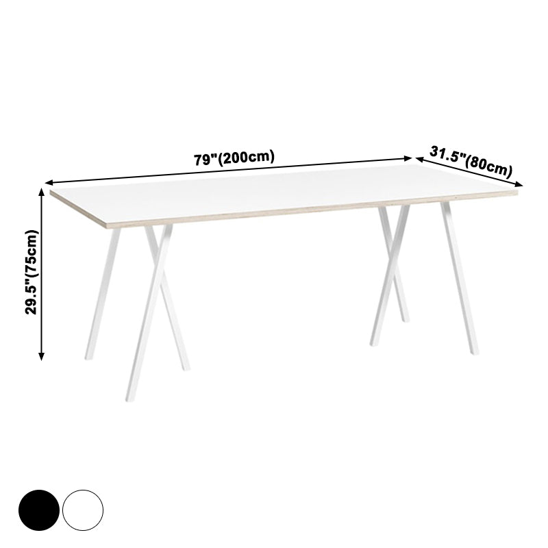 Simple Standard Sintered Stone Top Dining Table Rectangle Shape Dining Table with 6 Legs Base