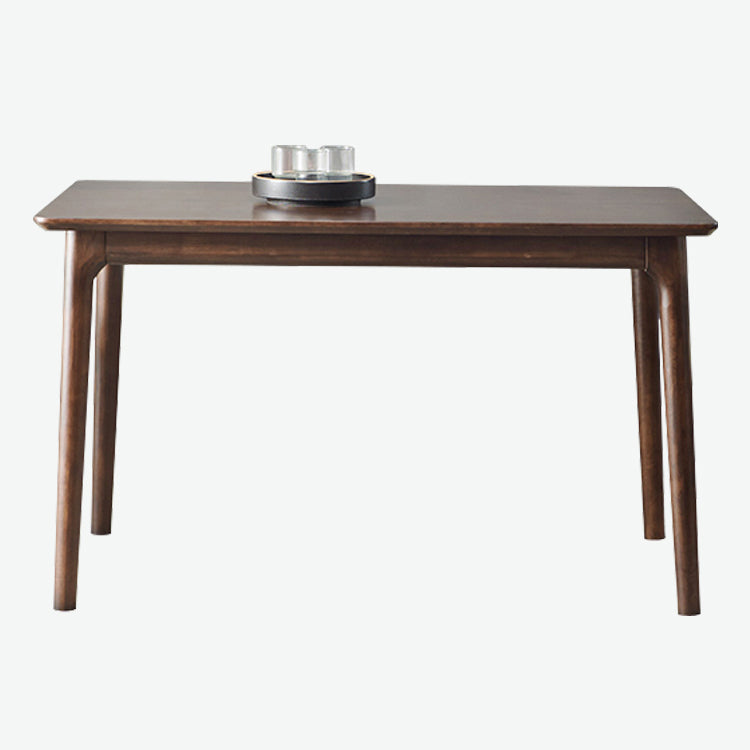 Rectangle Hickory Wooden Dining Table Modern Table in Nature with 4 Legs