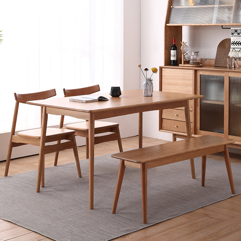 Contemporary Style 4-foot Furniture Solid Wood Dining Table Rectangle for Home