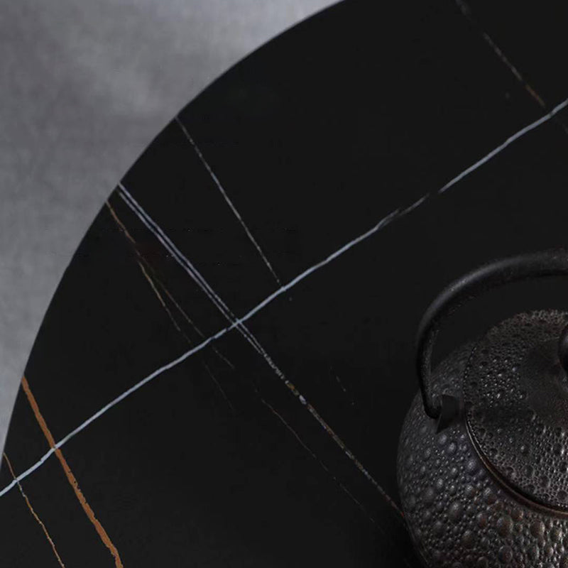 Runde zweifarbige Esstisch Sintered Stone Tisch Luxus mit Tulpbasis