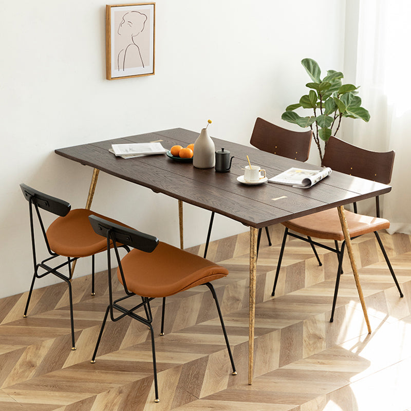 Table à manger en bois massif en chêne