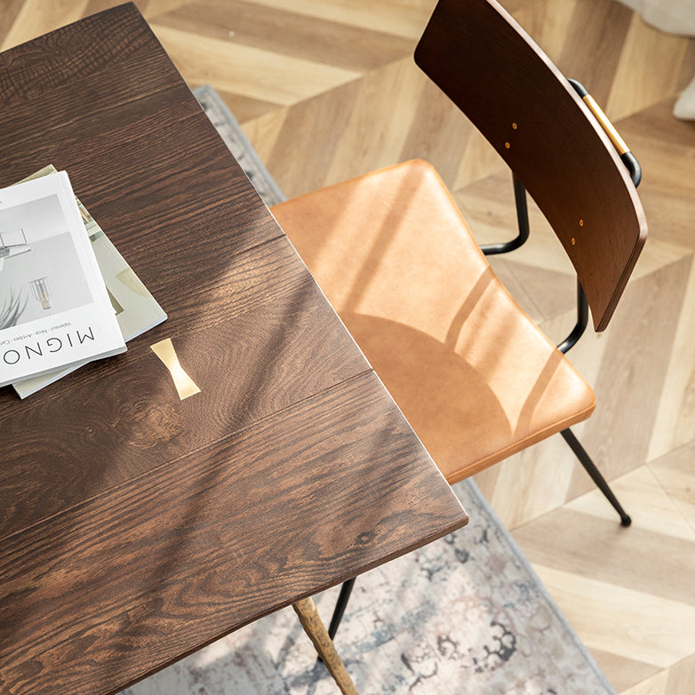 Table à manger en bois massif en chêne