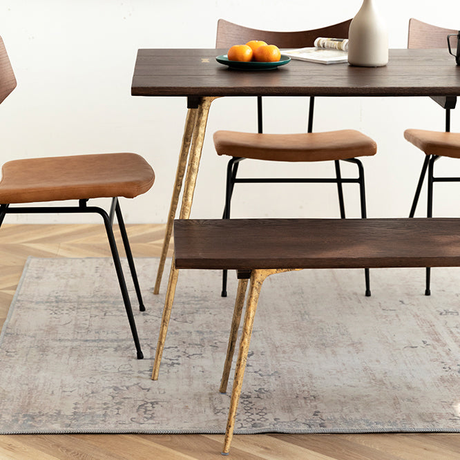 Table à manger en bois massif en chêne
