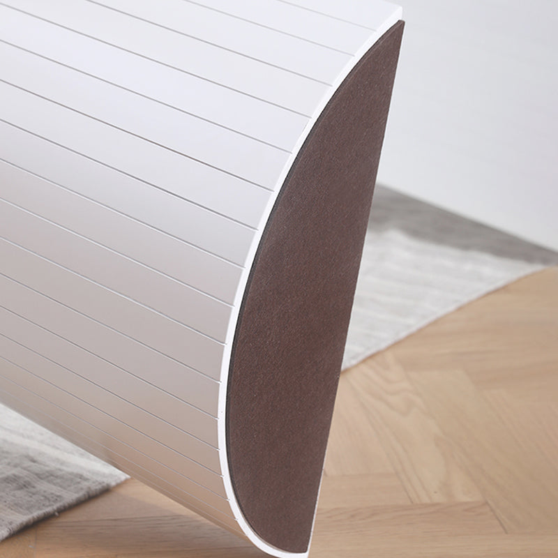Eigentijdse huis dennen vaste houten eettafel vrije vorm tafel met dubbele voetstukbasis