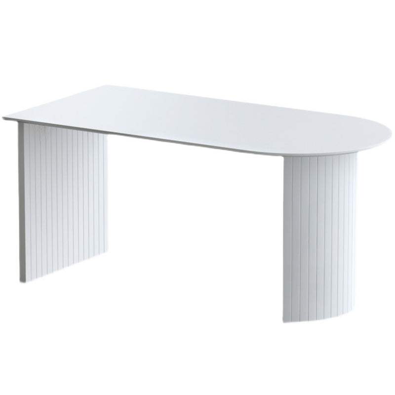 Meubels in eigentijdse stijl, dubbele voetstuk-eettafel voor thuis