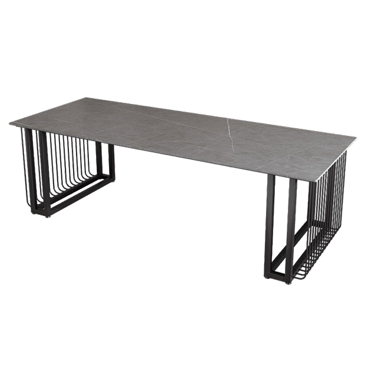 Tavolo da pranzo standard di pietra sinterizzato industriale tavolo da pranzo a forma di rettangolo per cucina