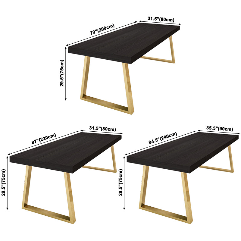 Rectangle Dining Site Table Traditional Luxury Dinette Table with Pine Solid Wood