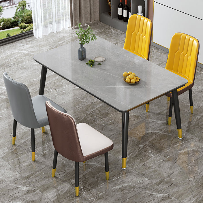 Hedendaagse standaard gesinterde stenen top eettafel rechthoek eettafel voor keuken