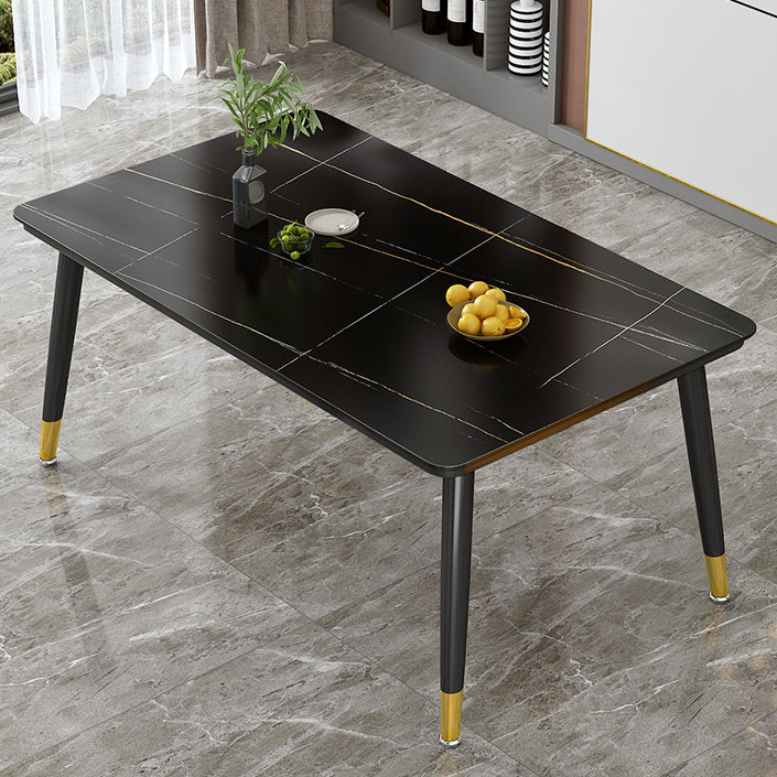 Hedendaagse standaard gesinterde stenen top eettafel rechthoek eettafel voor keuken