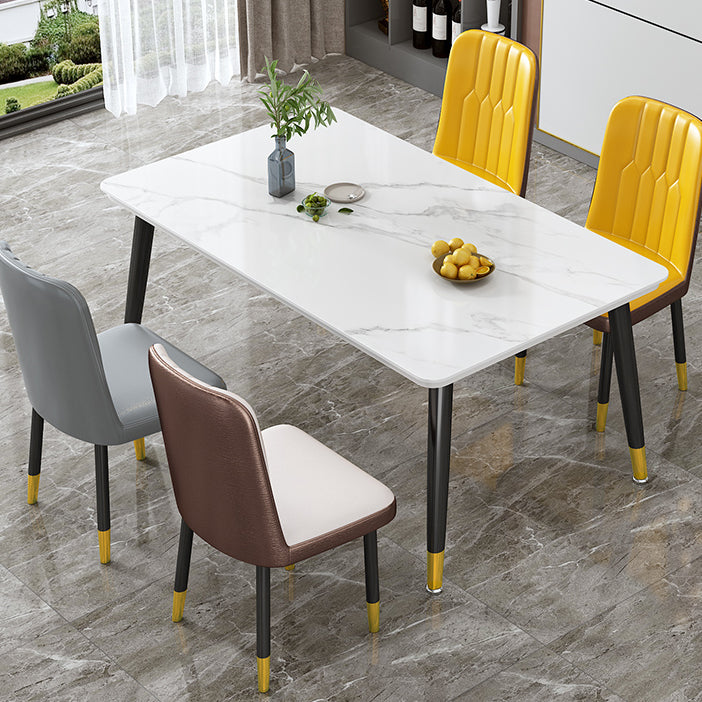 Hedendaagse standaard gesinterde stenen top eettafel rechthoek eettafel voor keuken