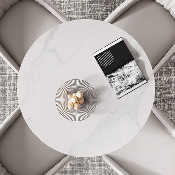 Round Tulip Base Dining Site Table Traditional Luxury Dinette Table for Home