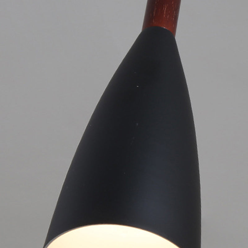 Lámpara colgante colgante moderna de Macaron Bell Luces colgantes de metal para restaurante para restaurante