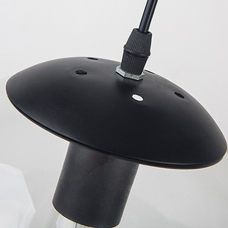 Kit d'éclairage à pendentif rond en verre