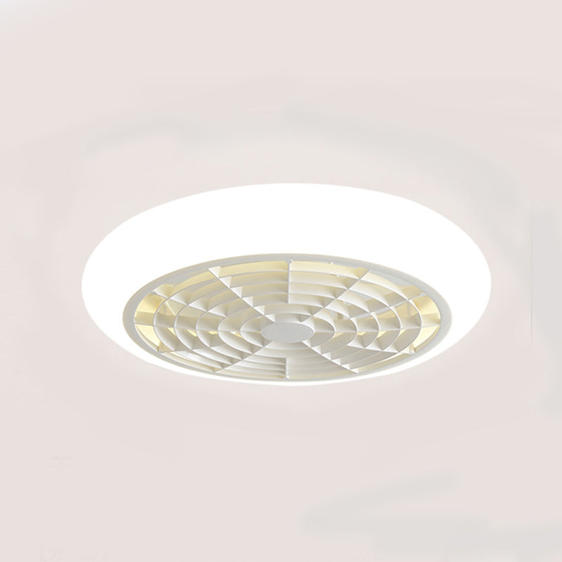 Stilvolle minimalistische runde Lüfterlampe Acryl Schlafzimmer LED SEMI BUSH MOUNT Deckenleuchte