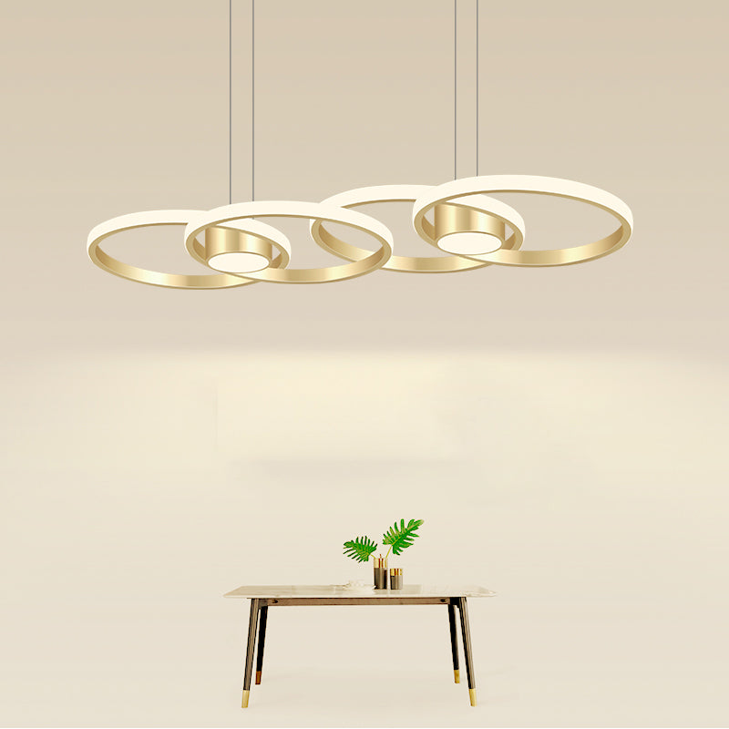 Minimalismo contemporaneo Caratteristico Stile nordico LED Isola sospesa Luce a ciondolo per sala da pranzo