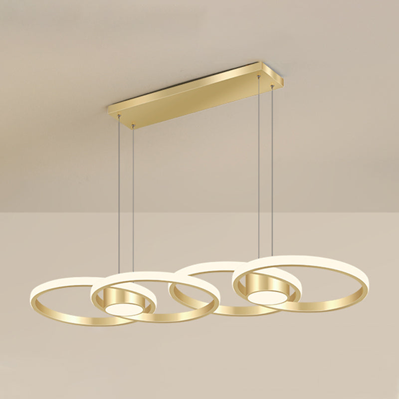 Minimalismo contemporaneo Caratteristico Stile nordico LED Isola sospesa Luce a ciondolo per sala da pranzo