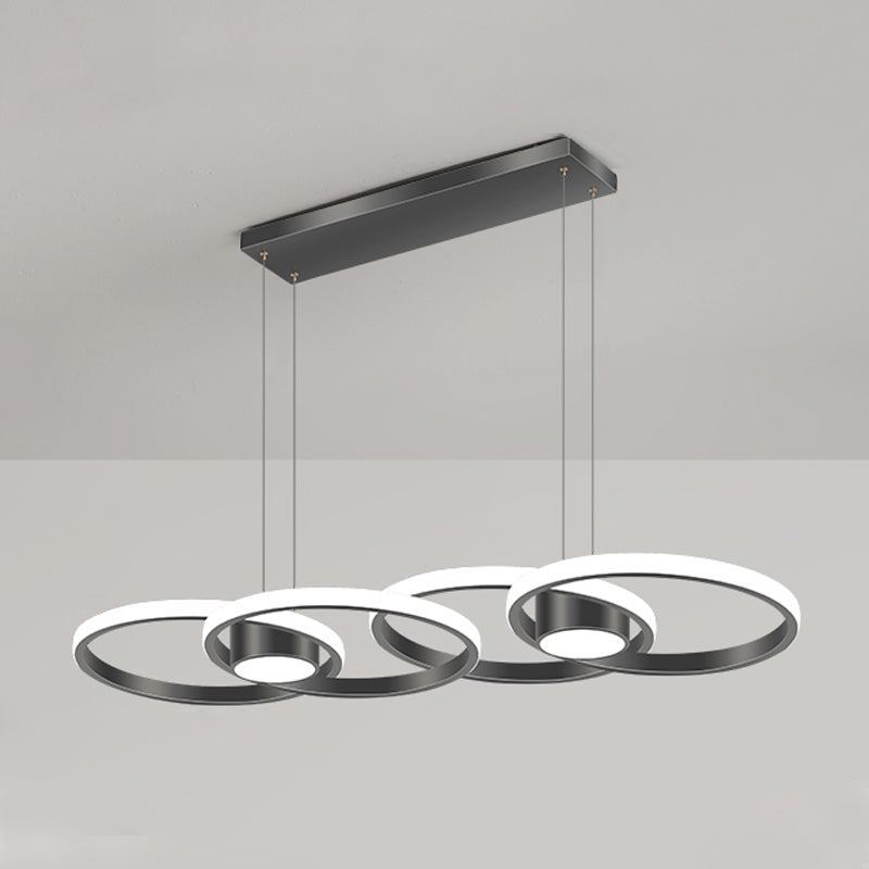 Contemporary Minimalism Characteristic Nordic Style LED Hanging Island Pendant Light for Dining Room