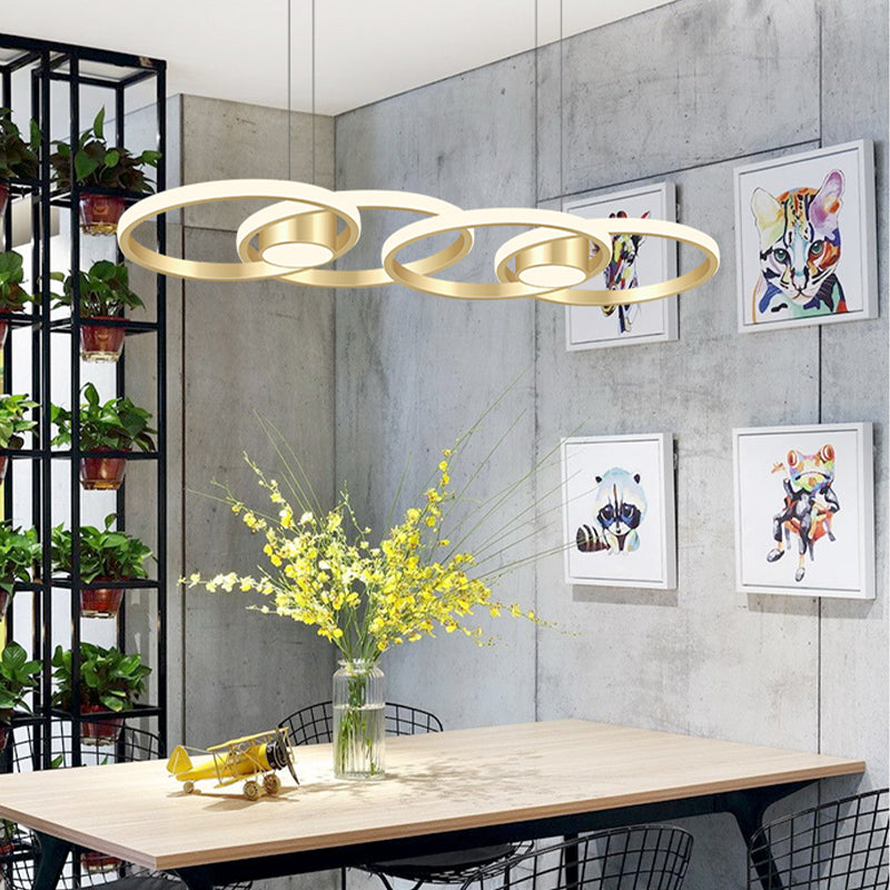 Minimalismo contemporaneo Caratteristico Stile nordico LED Isola sospesa Luce a ciondolo per sala da pranzo