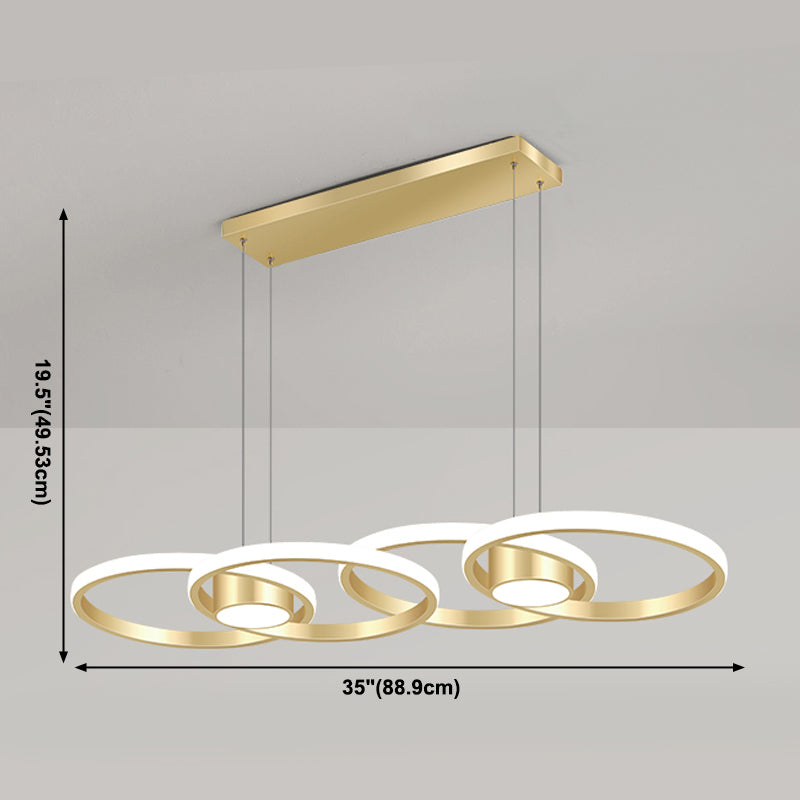 Minimalismo contemporaneo Caratteristico Stile nordico LED Isola sospesa Luce a ciondolo per sala da pranzo