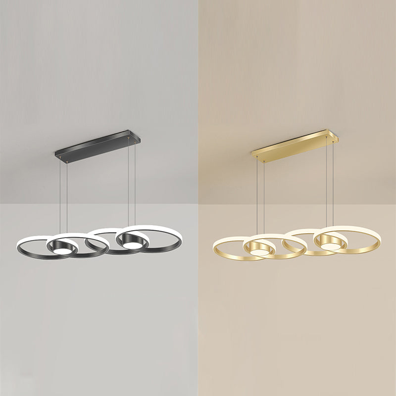 Contemporary Minimalism Characteristic Nordic Style LED Hanging Island Pendant Light for Dining Room