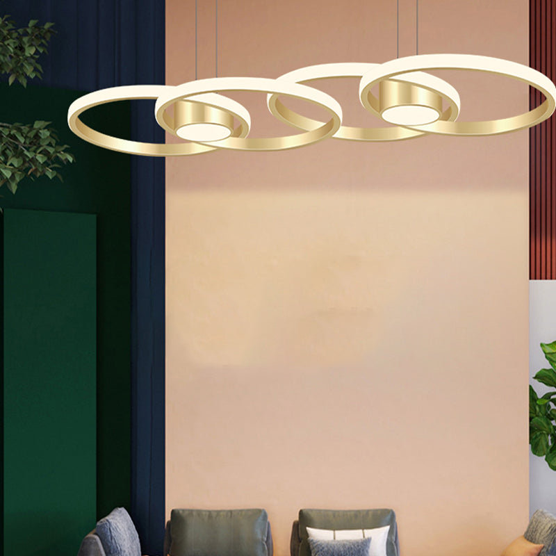 Minimalismo contemporaneo Caratteristico Stile nordico LED Isola sospesa Luce a ciondolo per sala da pranzo