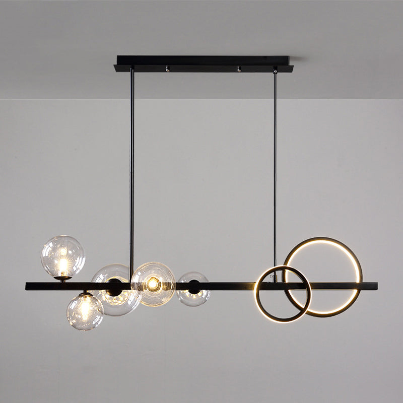 Nordic Minimalism Modern Style LED Island Chandelier Light for Dining Room Living Room