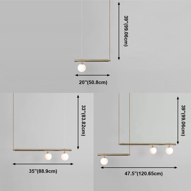 Globe Island Lighting Modern Lighting Chandelier Glass 3 Light Island Pendant Lights