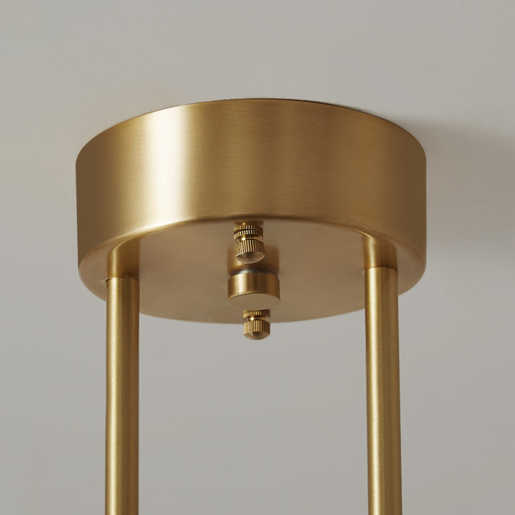 Globe Island Lighting Modern kroonluchter Glass 3 lichte eiland plafondlicht in gouden afwerking