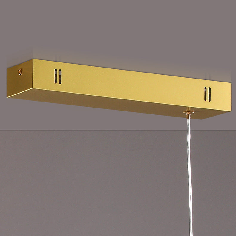 Modern Lighting Chandelier 1 Light Island Lighting Ideas Metal Island Ceiling Light in Gold