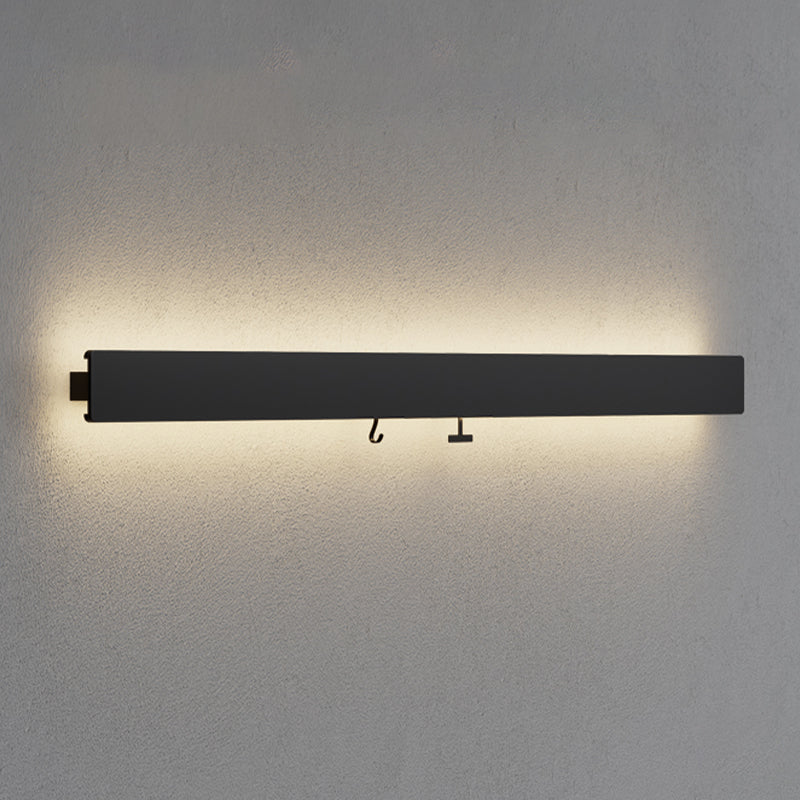 Luce da parete da parete lineare Light Seguit Light Aibliting Metal Sconce, navi senza decorazioni