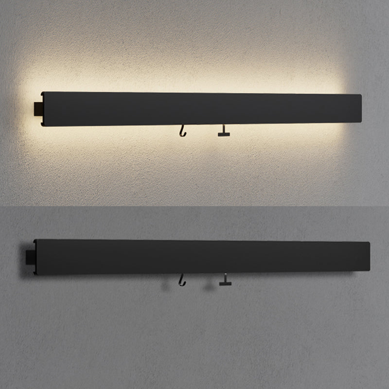 Luce da parete da parete lineare Light Seguit Light Aibliting Metal Sconce, navi senza decorazioni