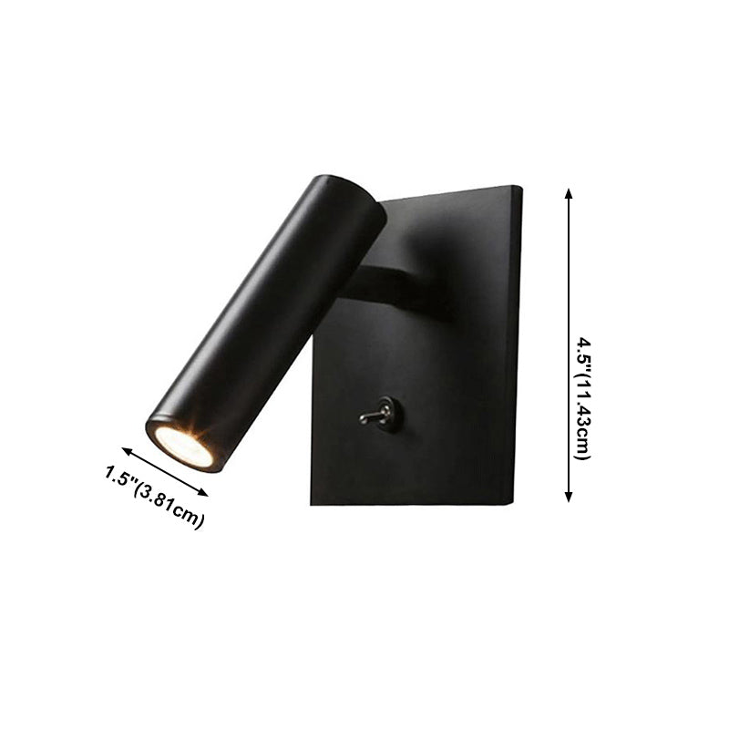 1-Licht-Zylinderwandmontage Leuchte Aluminium Moderne Stil Wandleuchte Beleuchtung