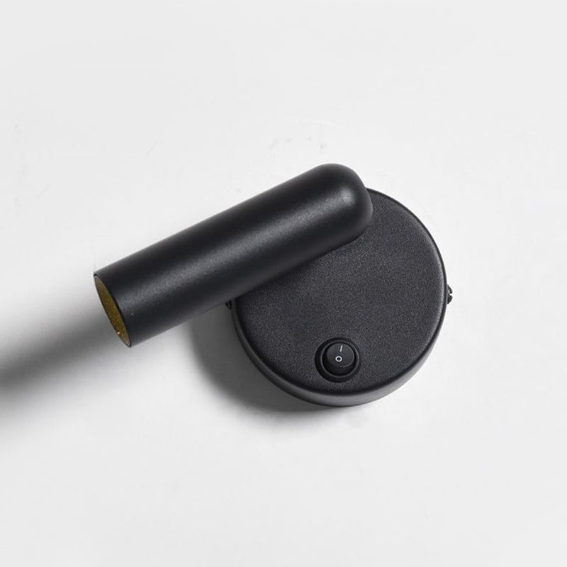 Lampada a monte a parete cilindro Stile moderno a 1 luci di scarpa in alluminio in alluminio