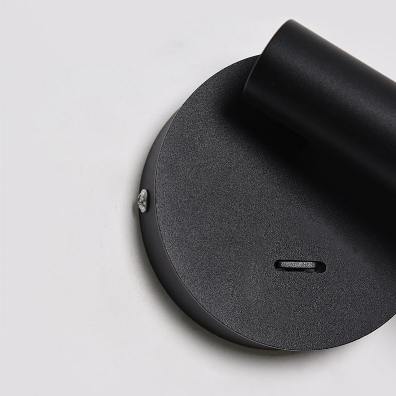 Lampada a monte a parete cilindro Stile moderno a 1 luci di scarpa in alluminio in alluminio