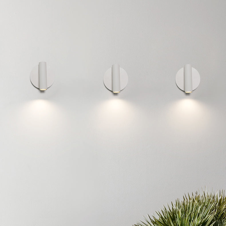 Lampada a monte a parete cilindro Stile moderno a 1 luci di scarpa in alluminio in alluminio