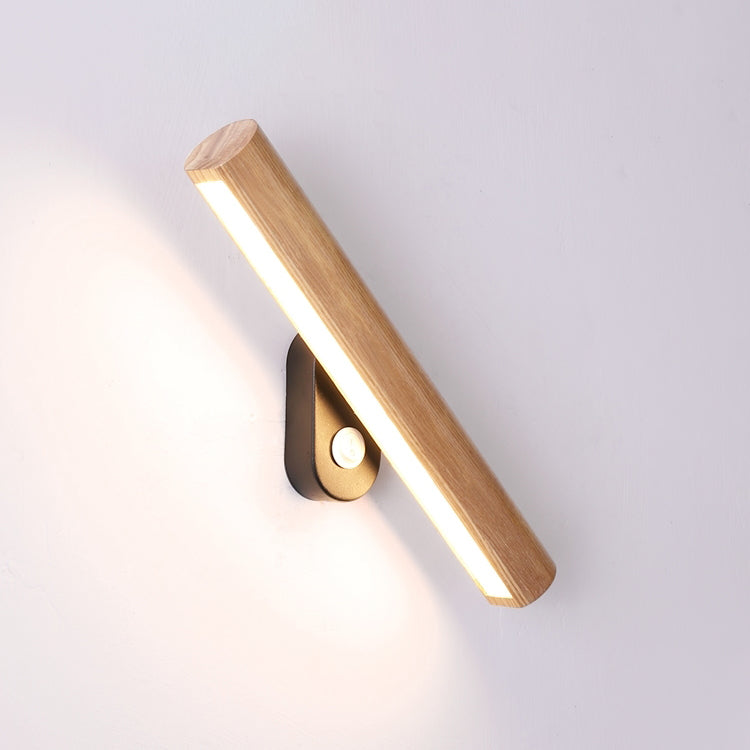 Holzzylinderwandbeleuchtung Modern Moderner Stil 1 Licht nach unten Lesen