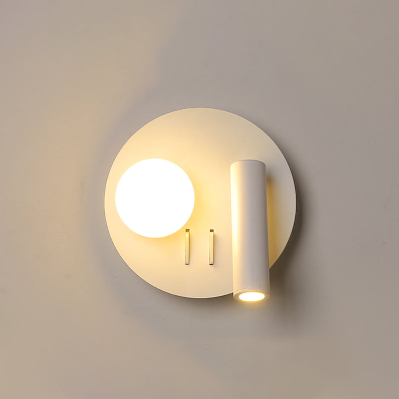 Idées d'éclairage mural géométrique blanc moderne