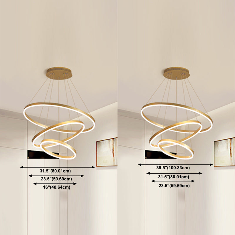 Noordse moderne minimalisme lichte luxe stijl led hanger kroonluchter licht voor eetkamer woonkamer